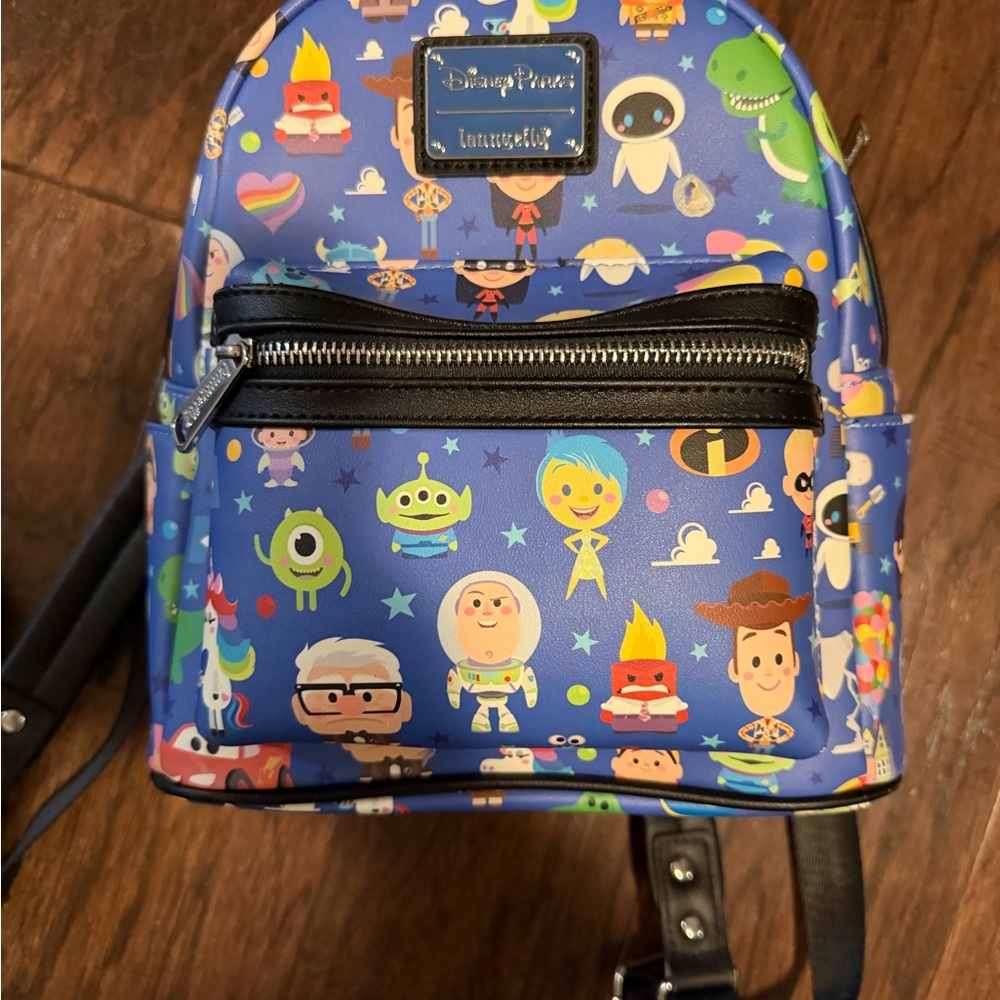 Rare Loungefly Disney Pixar Backpack - Blue and Green